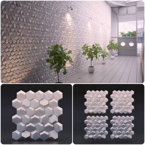 002. แผง 3 มิติ Hive Small 3D